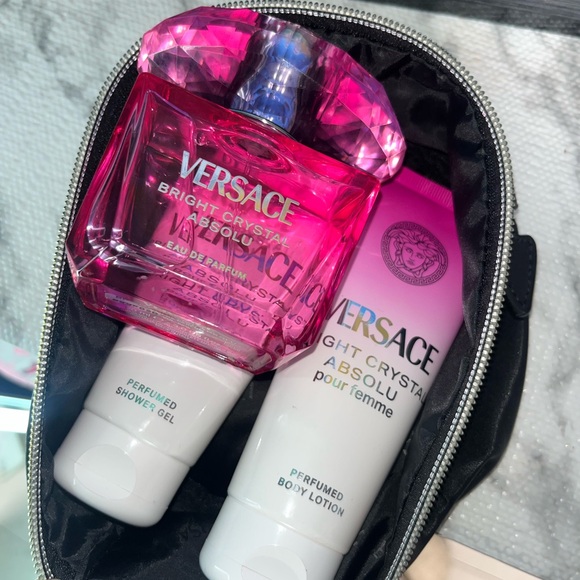 Versace Other - Versace Bright Crystal Absolu Gift Trio - Hot Pink & White